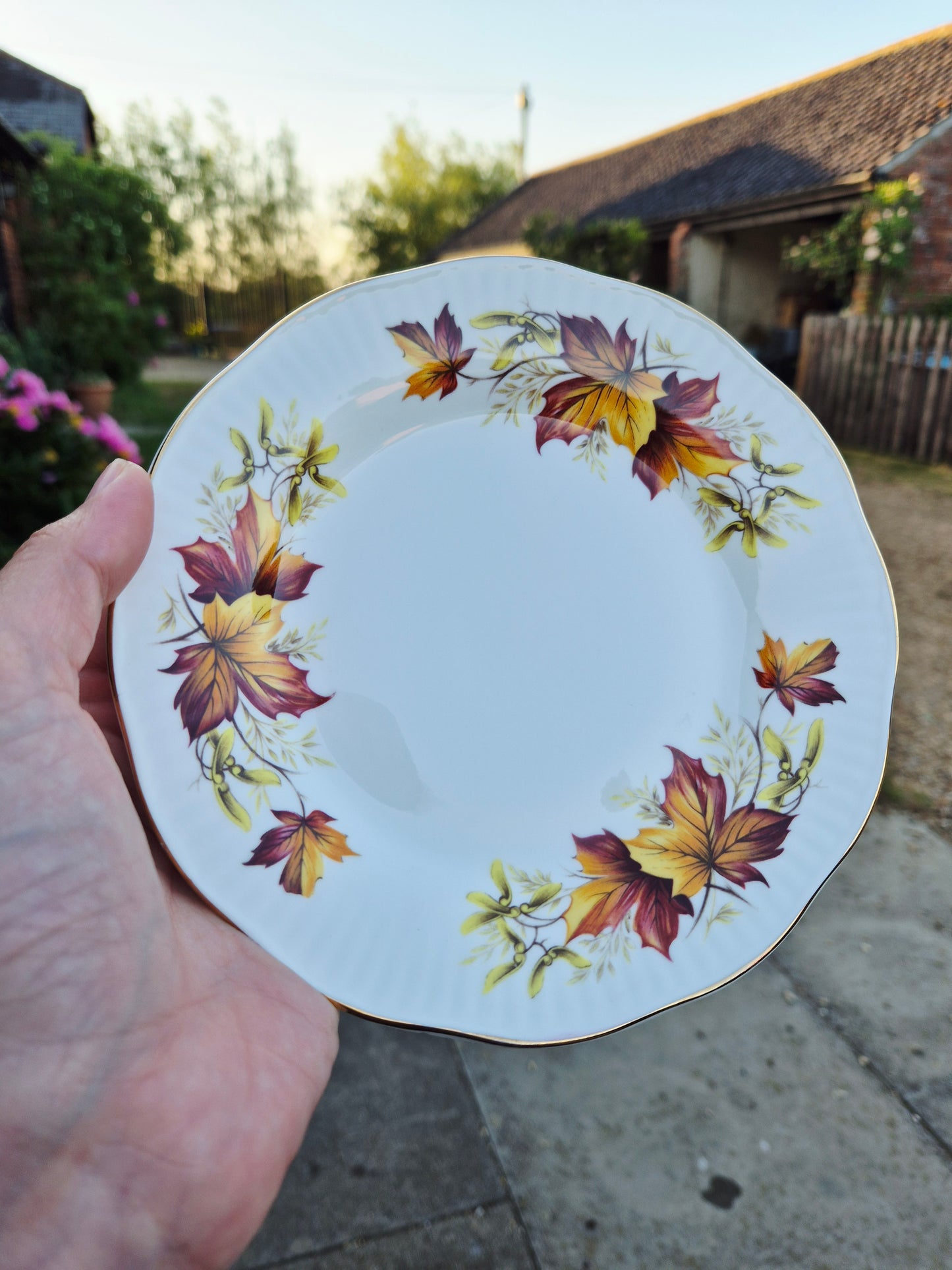 Leafy side plate