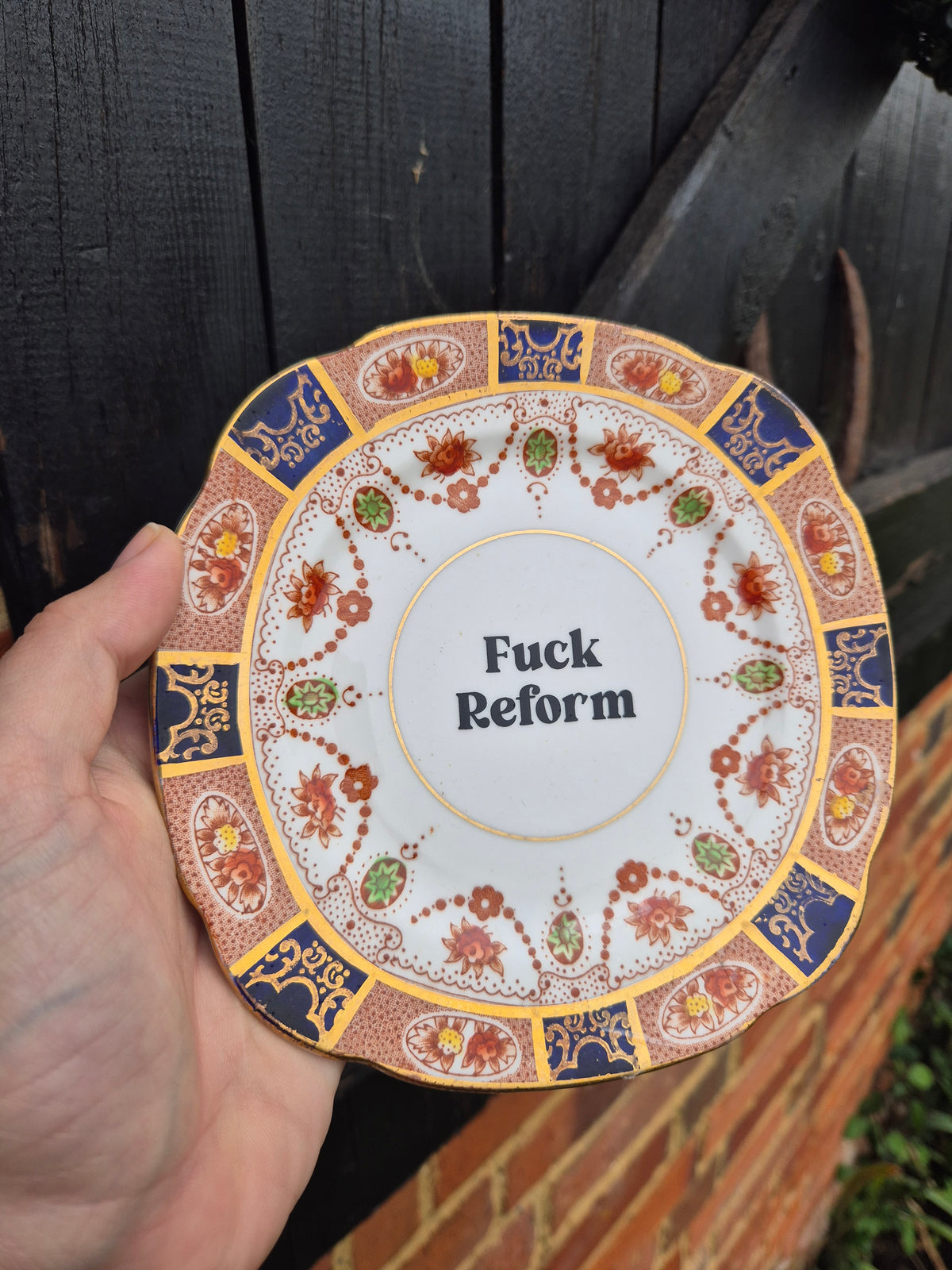Fuck Reform side plate
