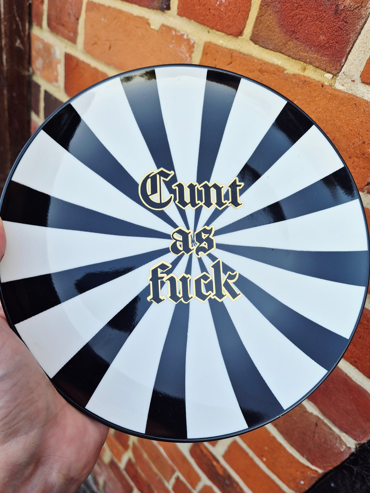 Cunt as fuck plate