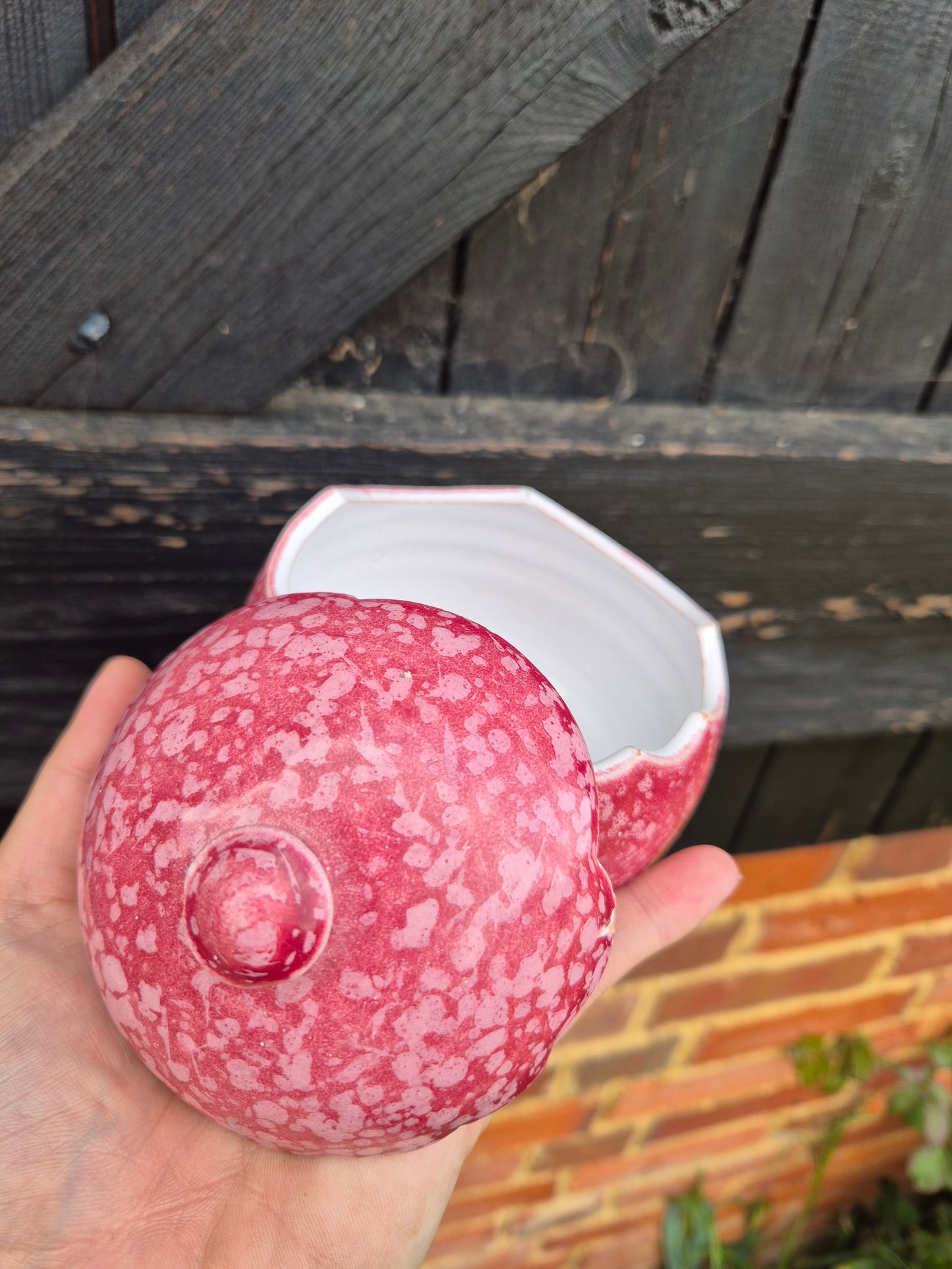 Pink custom urn