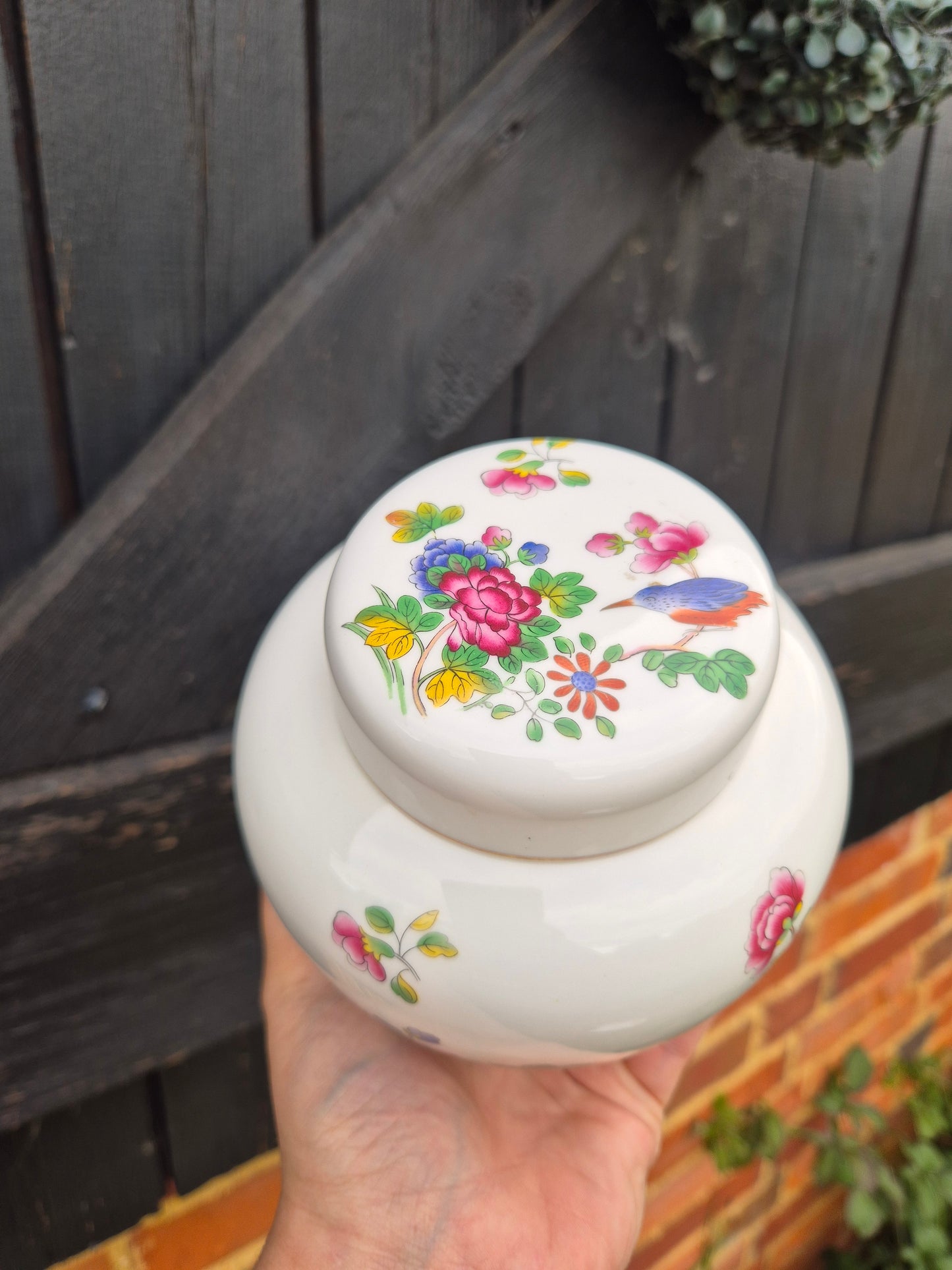 Large floral urn