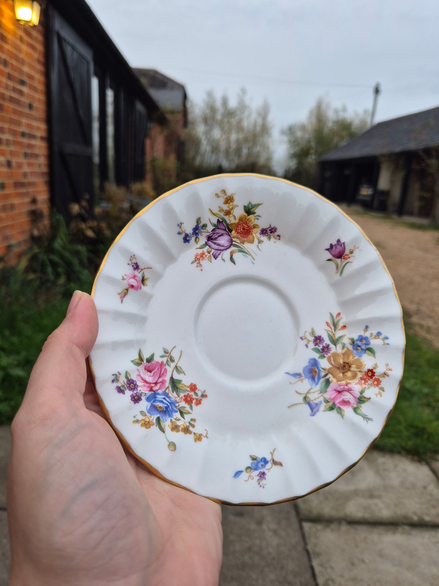 Floral saucers