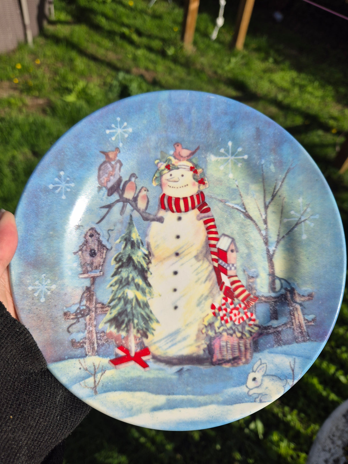 Snowman custom plate
