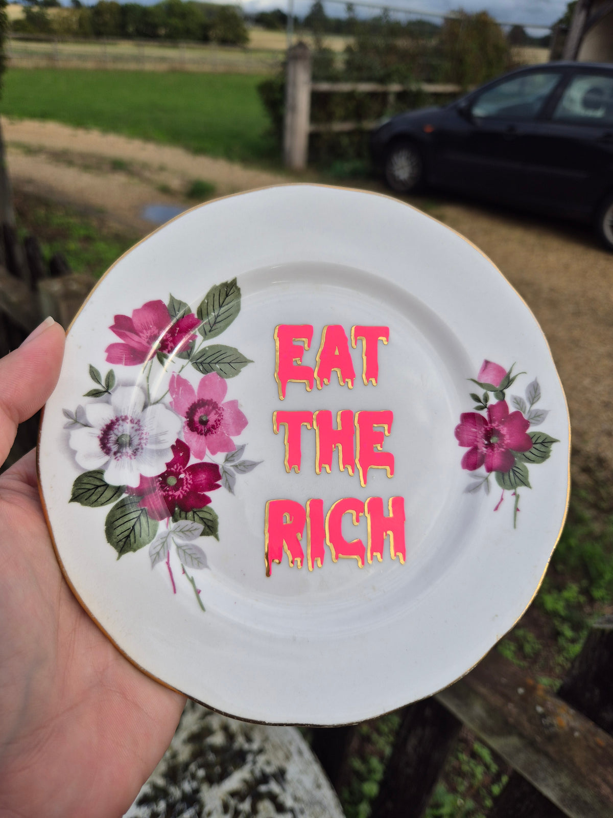 Eat the rich side plate