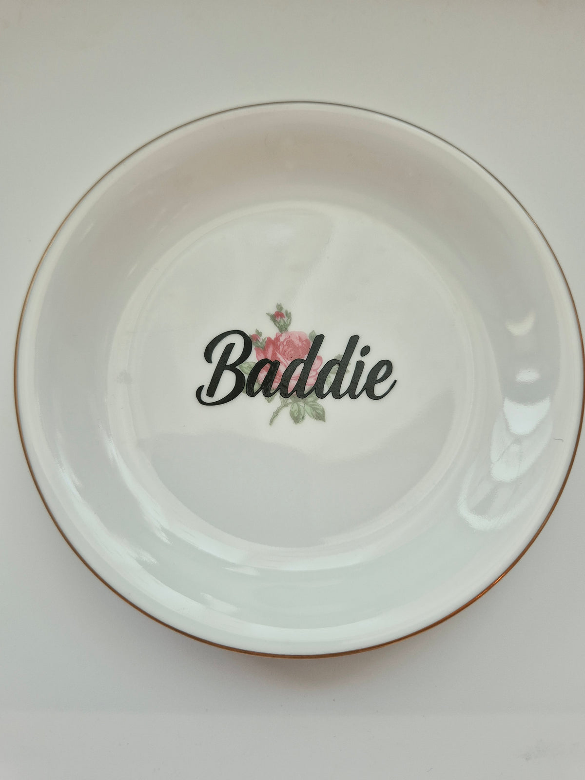 Baddie mini rose plate