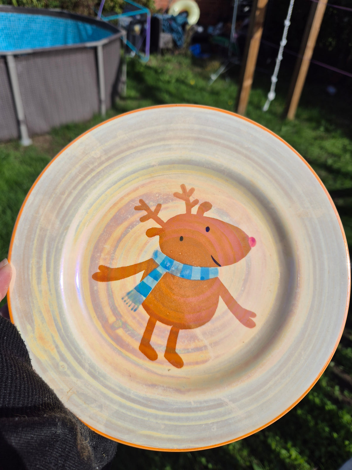 Reindeer pearlescent custom plate