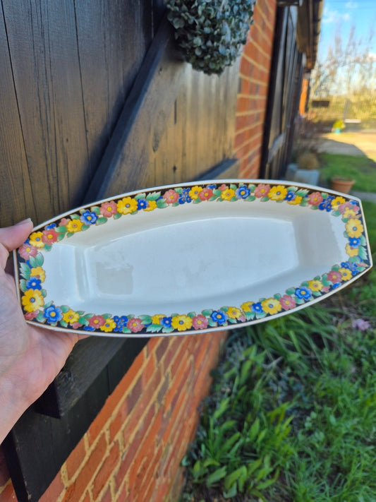 Large floral trinket dish