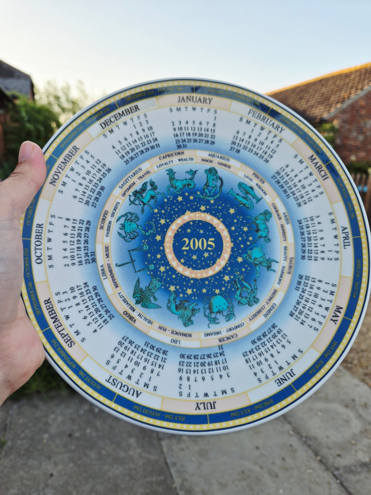 Celestial 2005 calendar plate