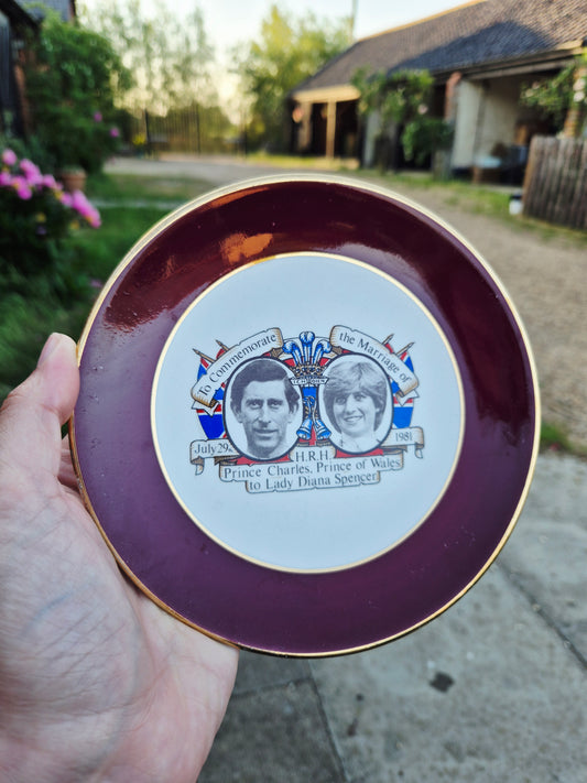 Small Charles and Diana plate