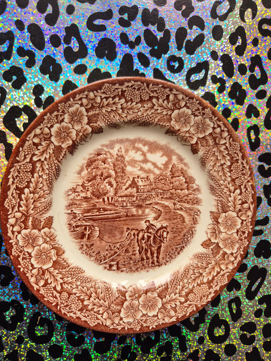 Country scene plate