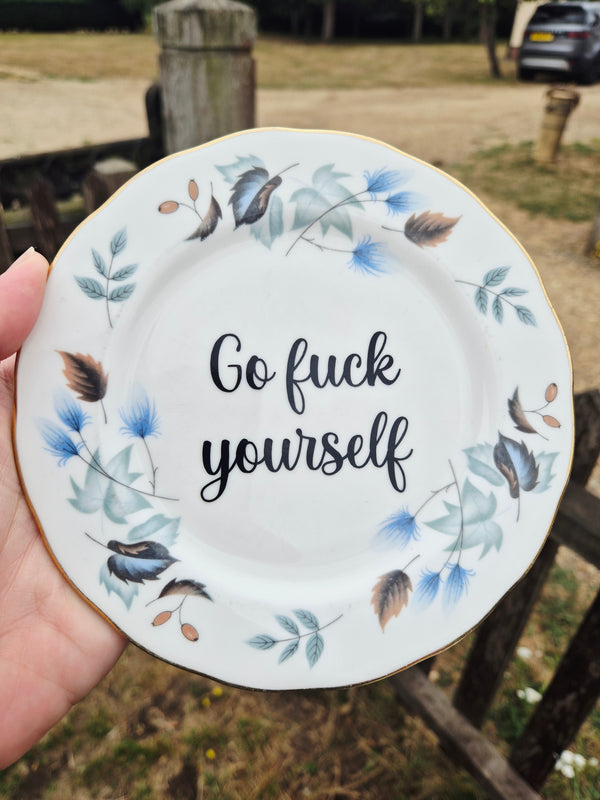 Go fuck yourself side plate