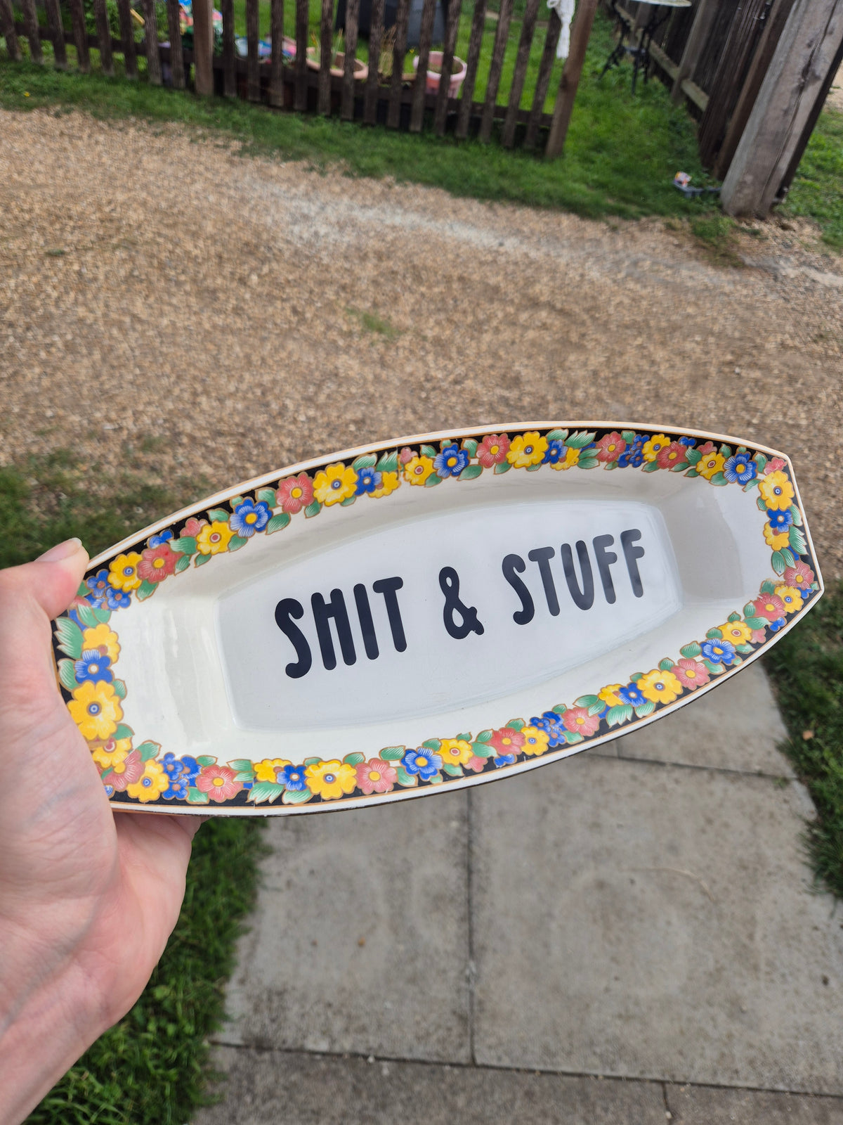 Shit and stuff trinket dish