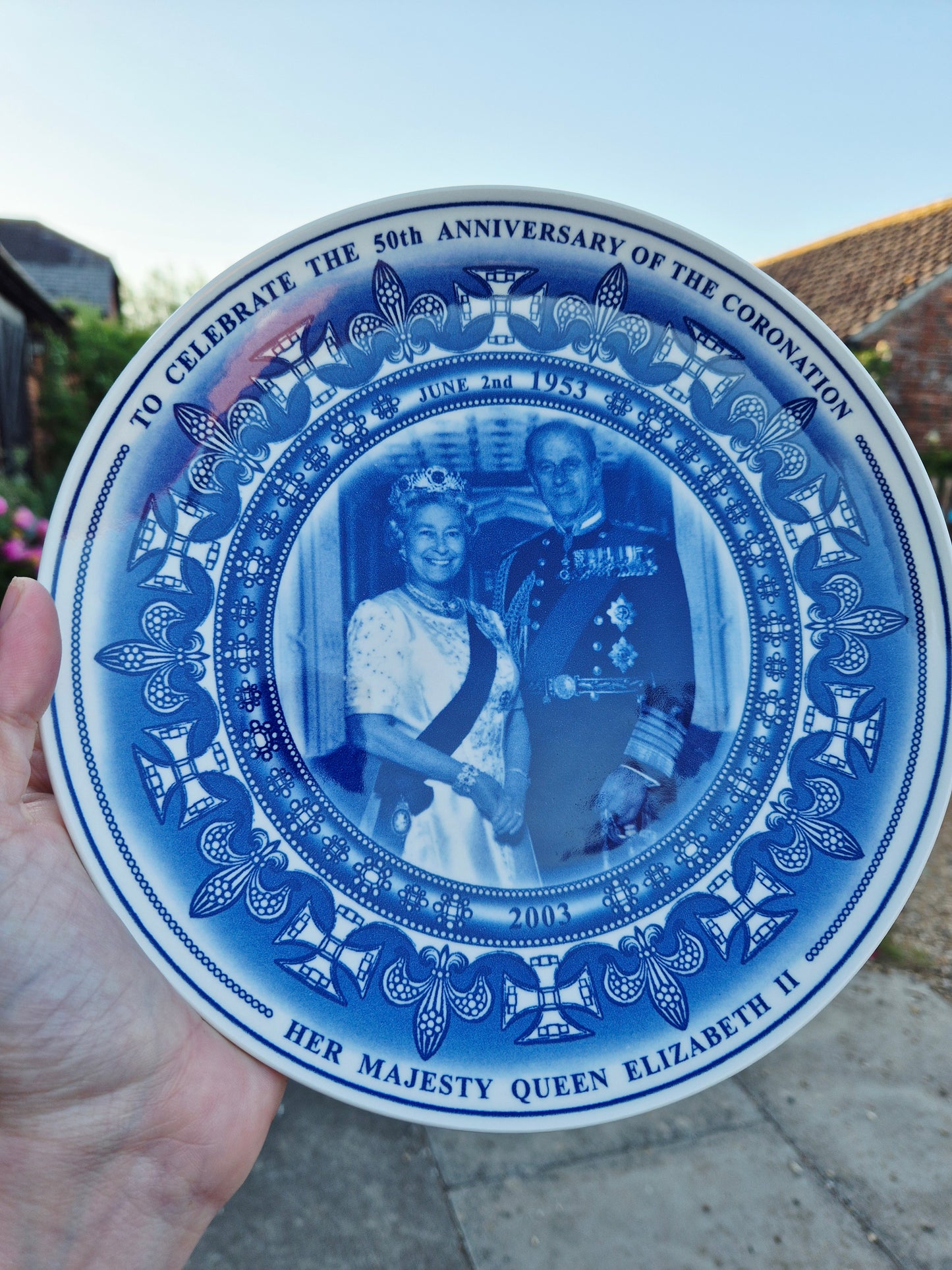 Queen and Prince Phillip plate