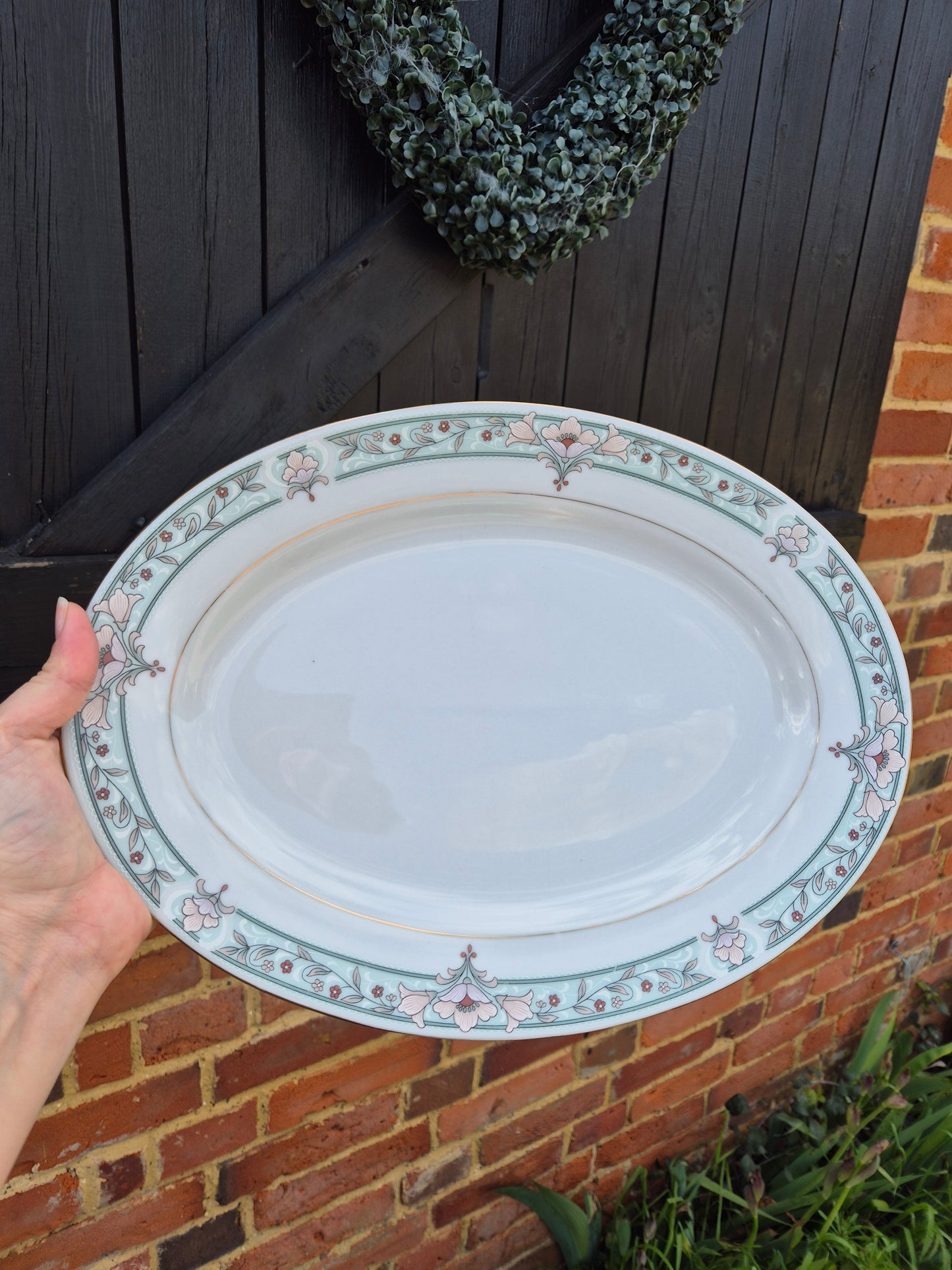 Large floral platter