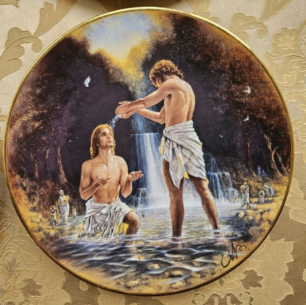 Jesus and his lover plate