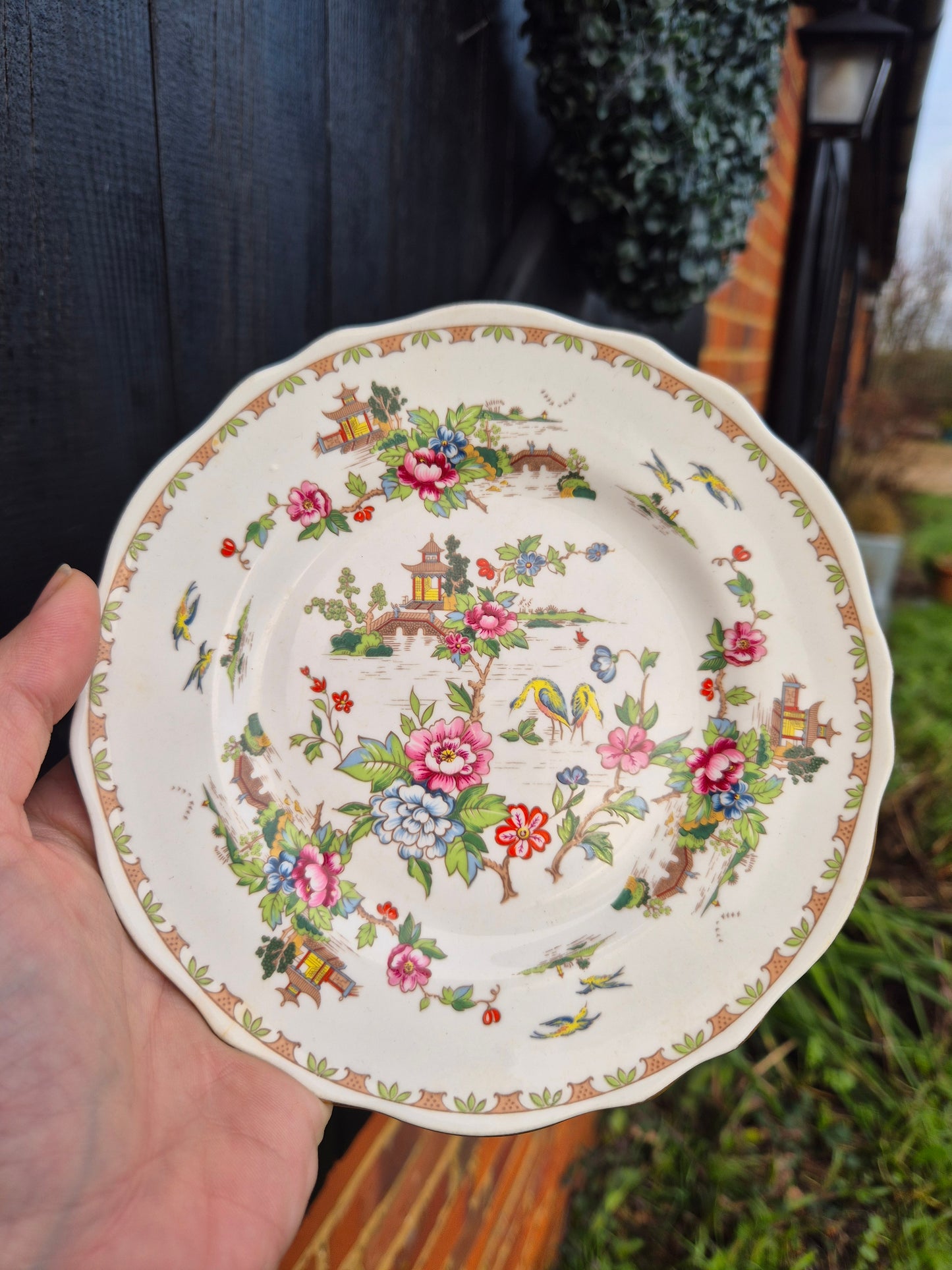 Floral side plate