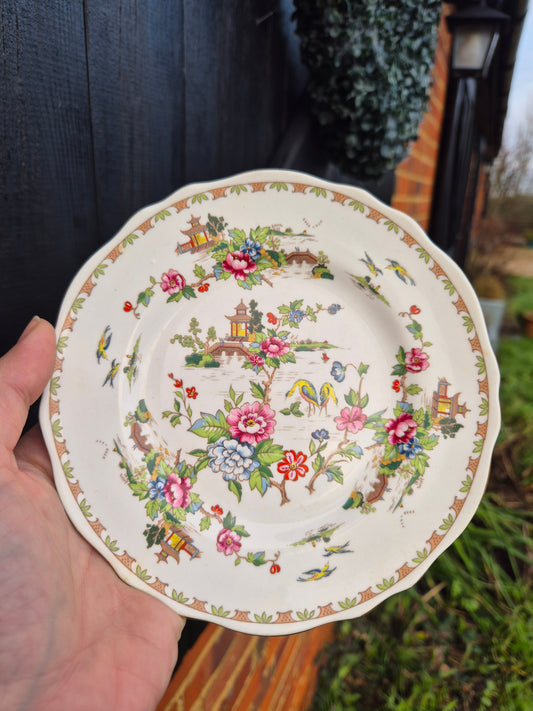 Floral side plate
