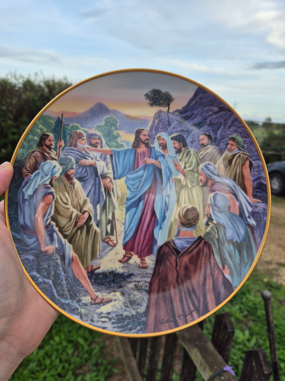Jesus plate custom