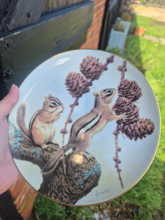 Chipmunks plate