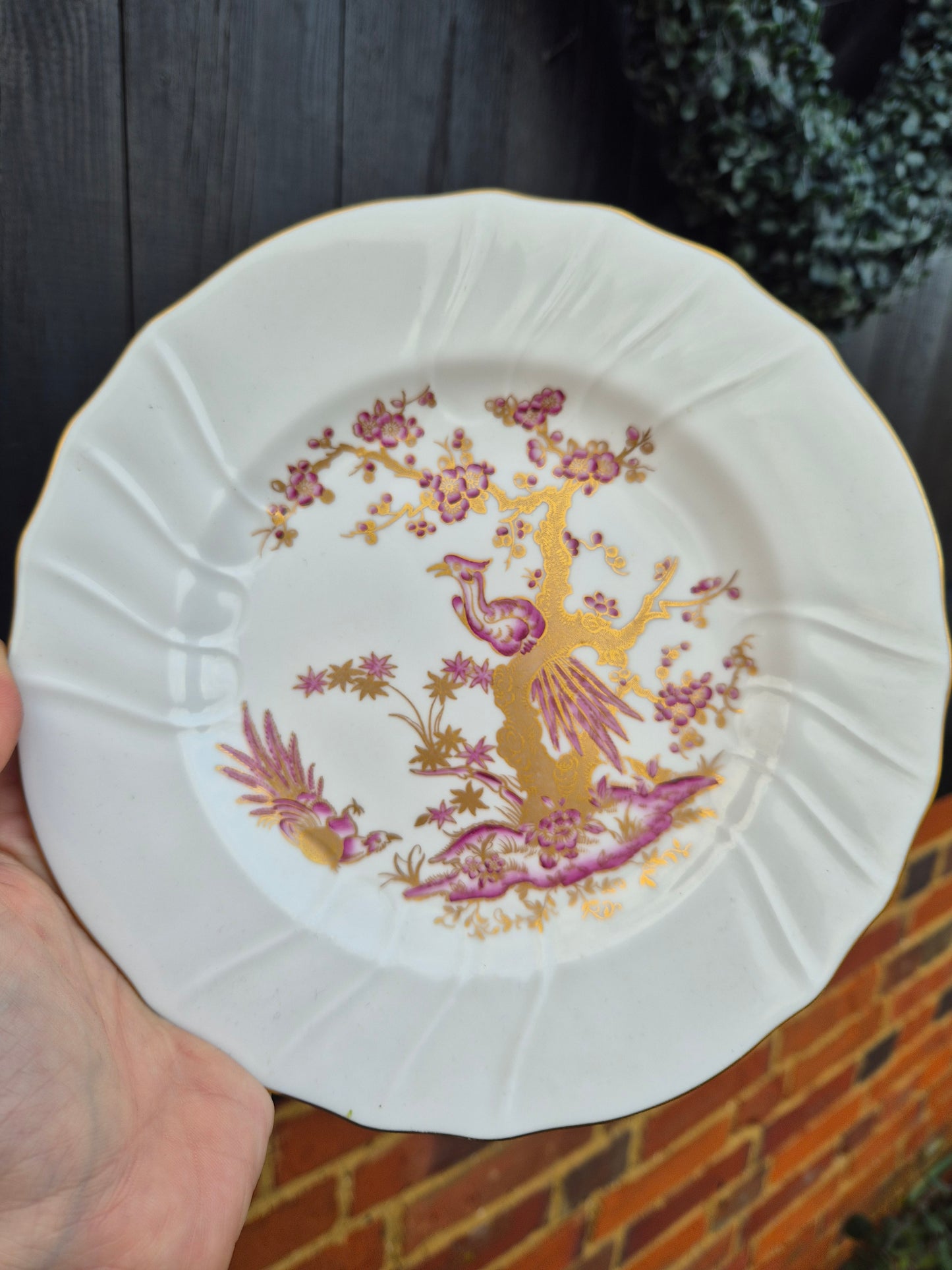 Oriental bird plate