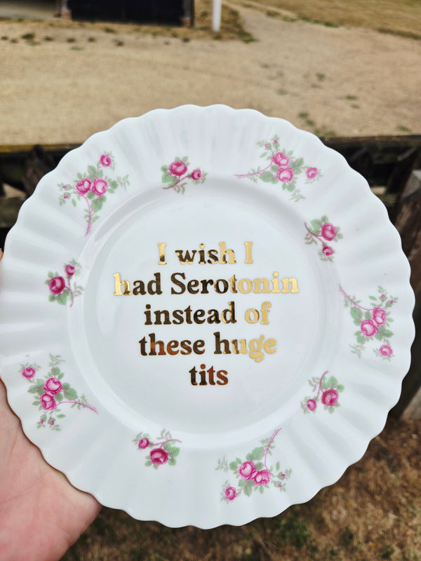 I wish I had serotonin instead of these huge tits side plate