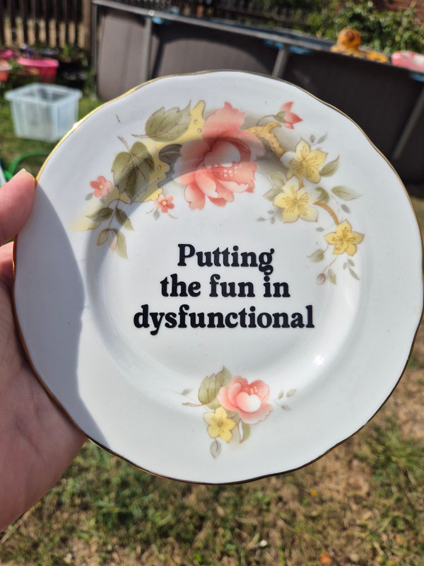 Putting the fun in dysfunctional side plate