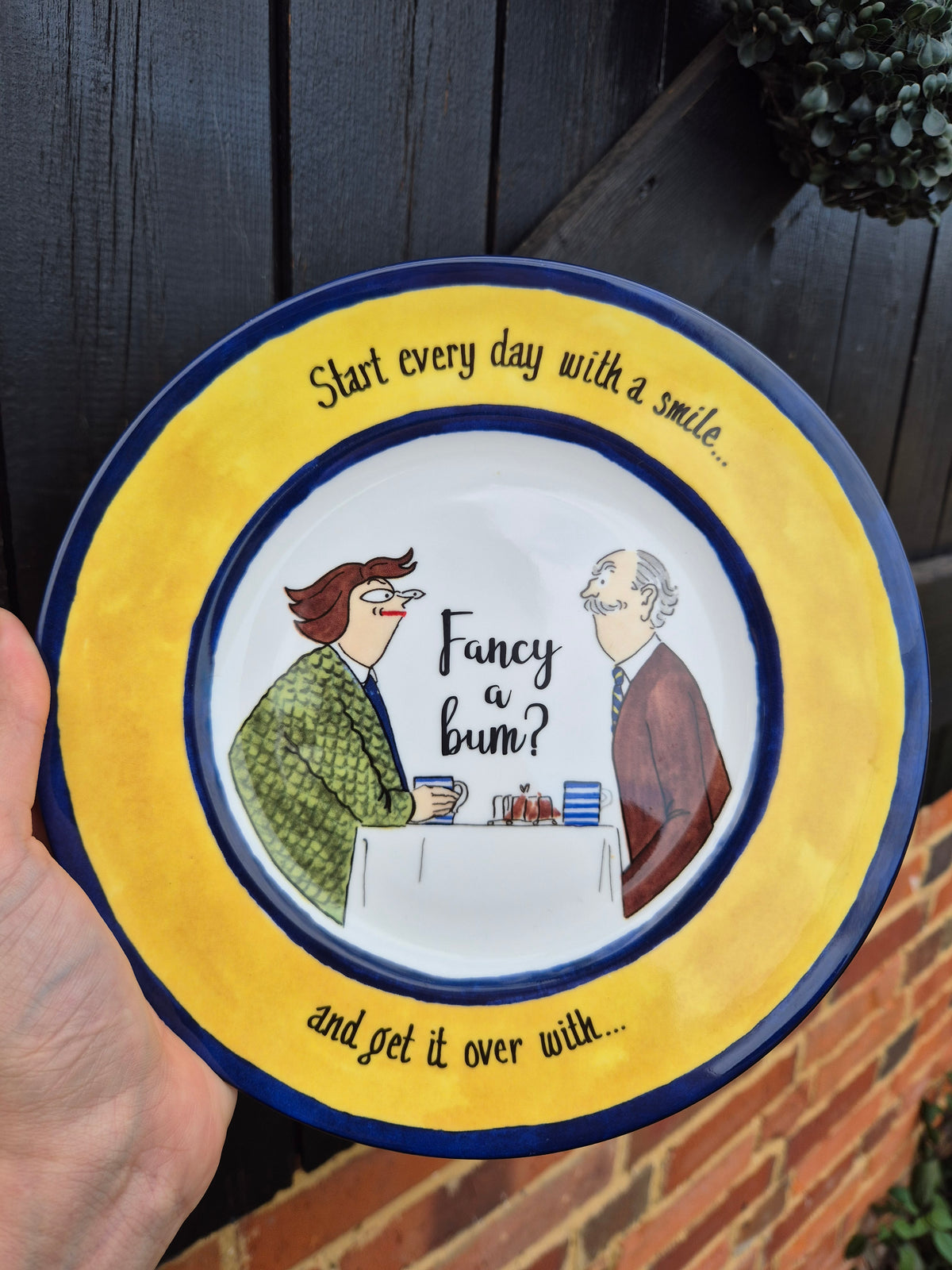 Fancy a bum? Plate