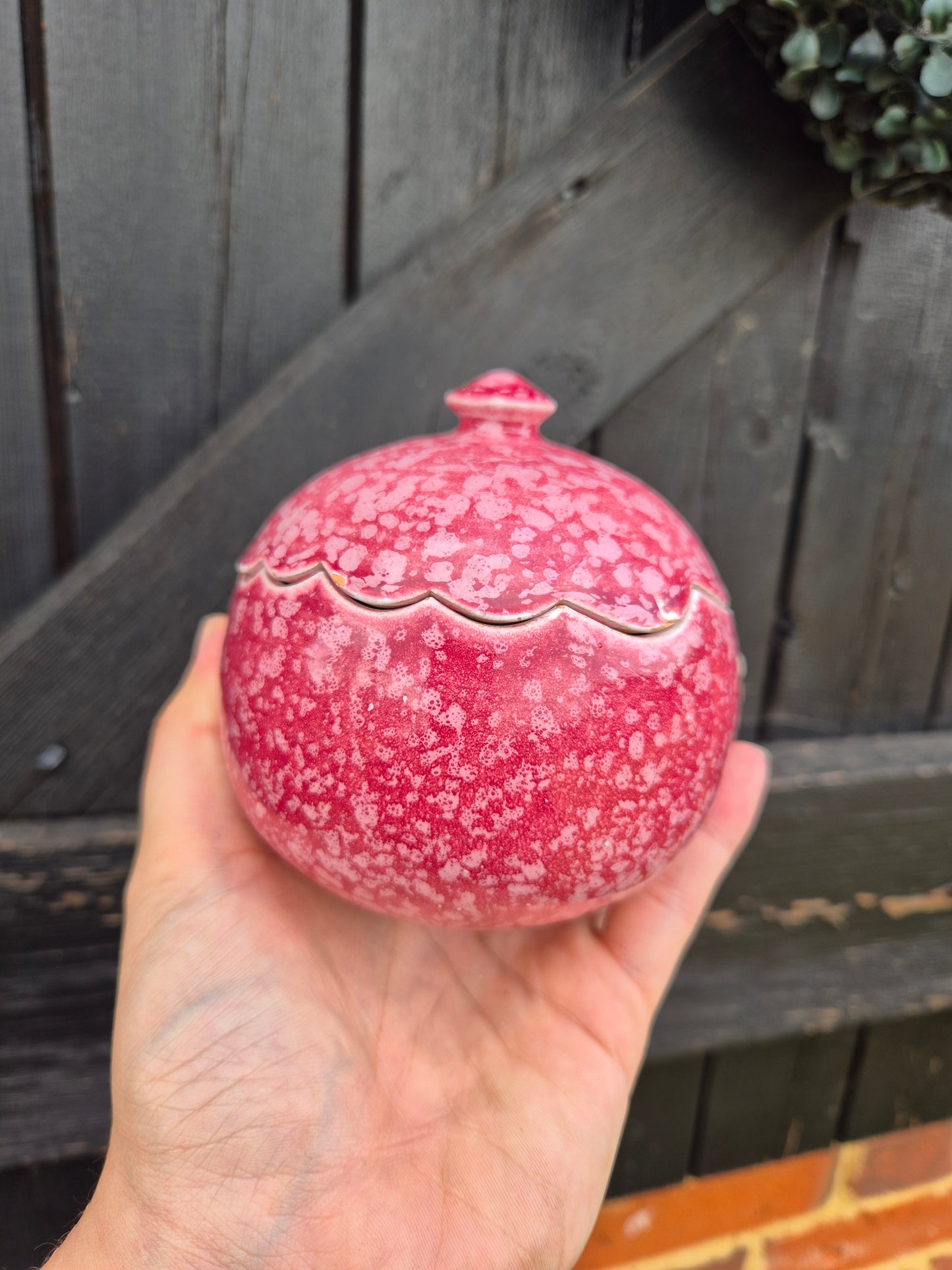 Pink custom urn