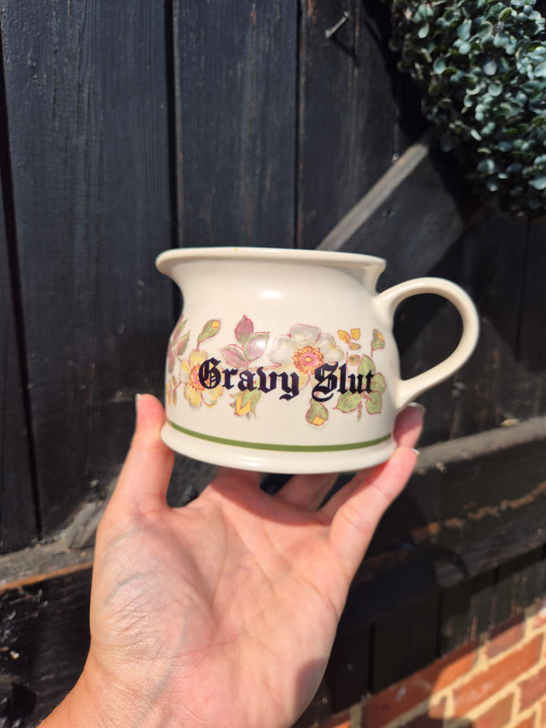 Floral gravy slut jug