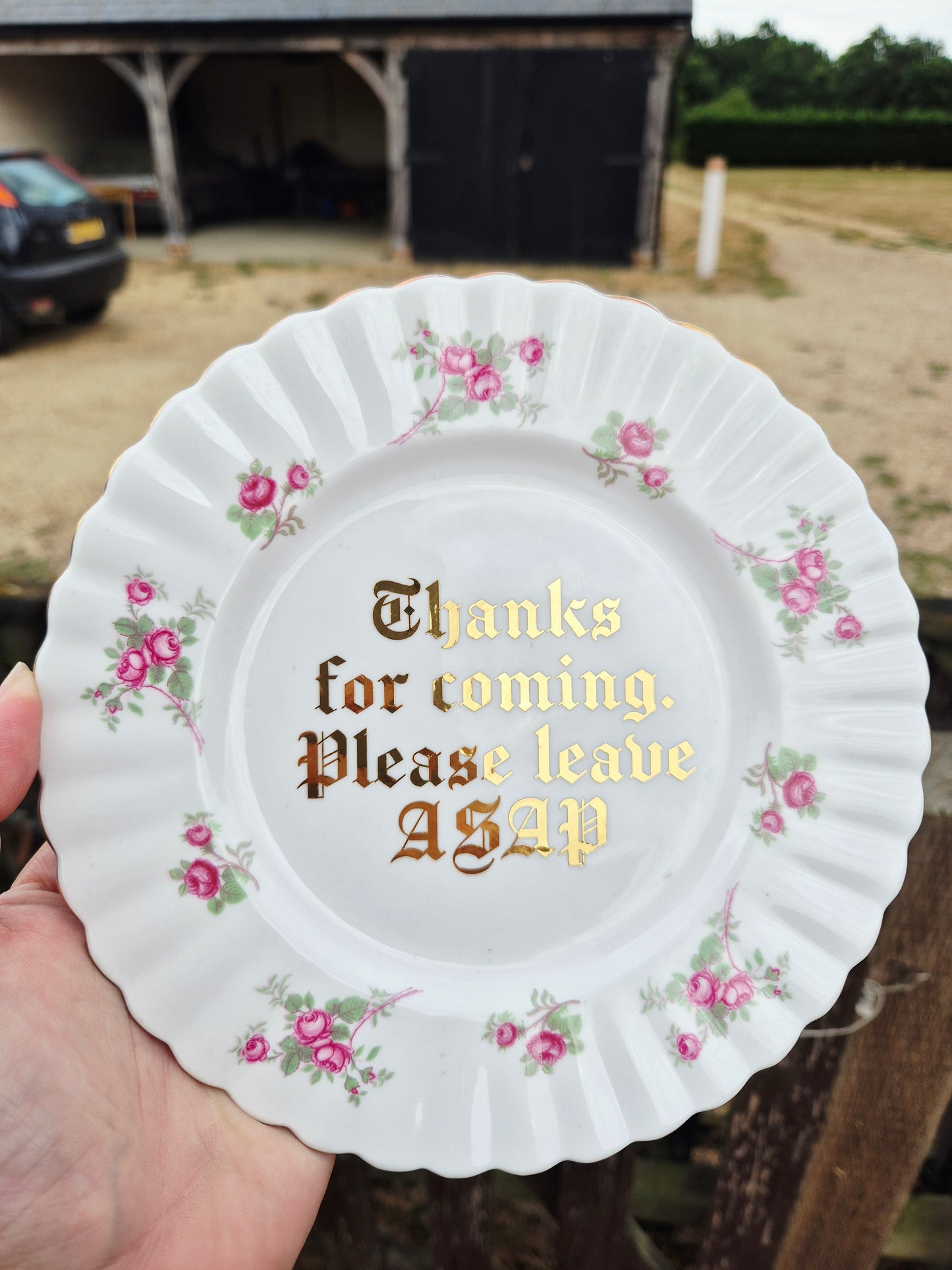 Thanks for coming. Please leave ASAP side plate