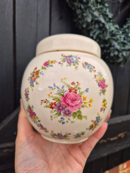 Large floral urn