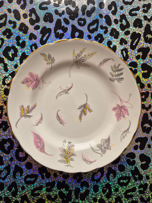 Pretty leaves side plate