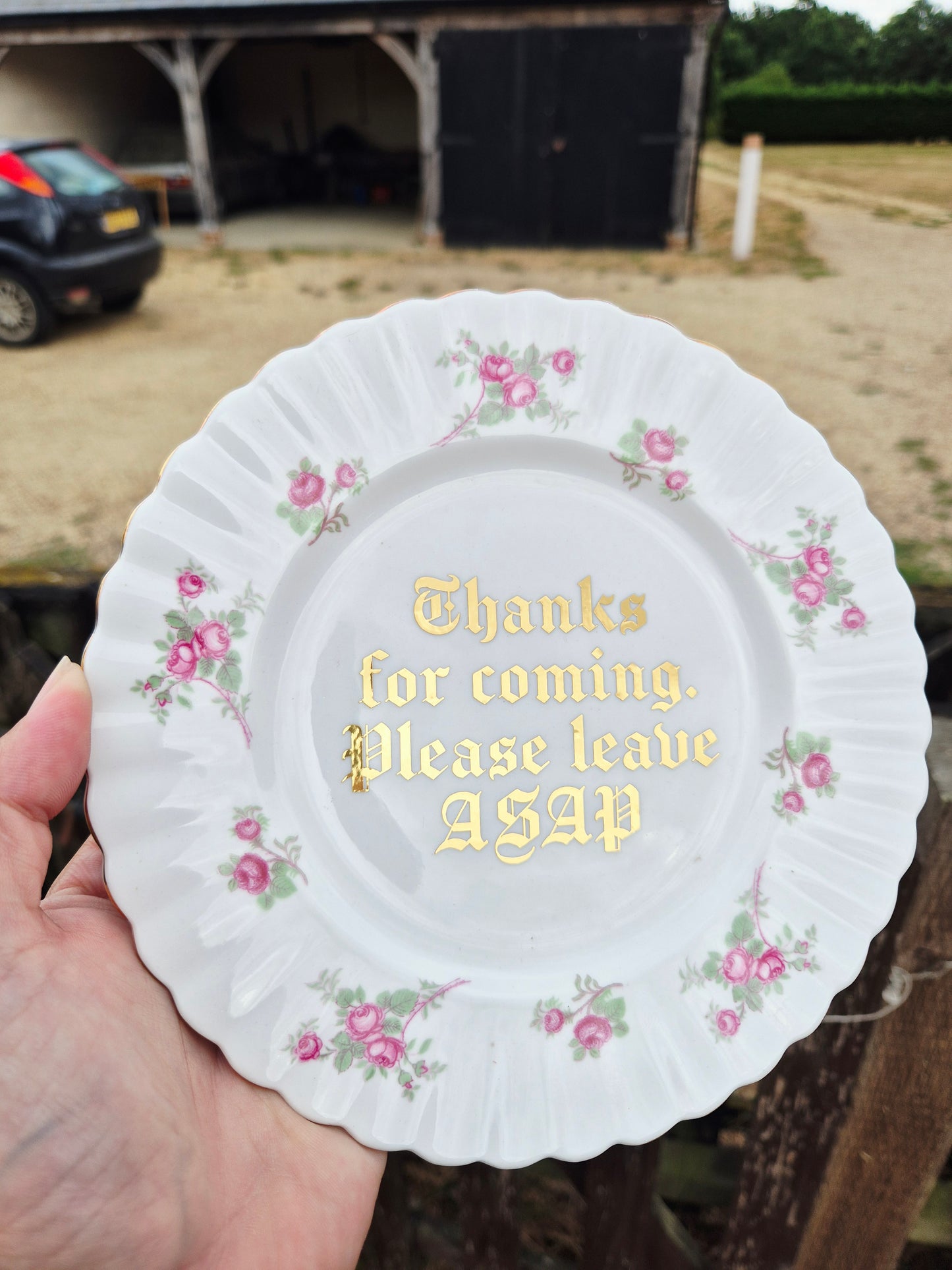 Thanks for coming. Please leave ASAP side plate