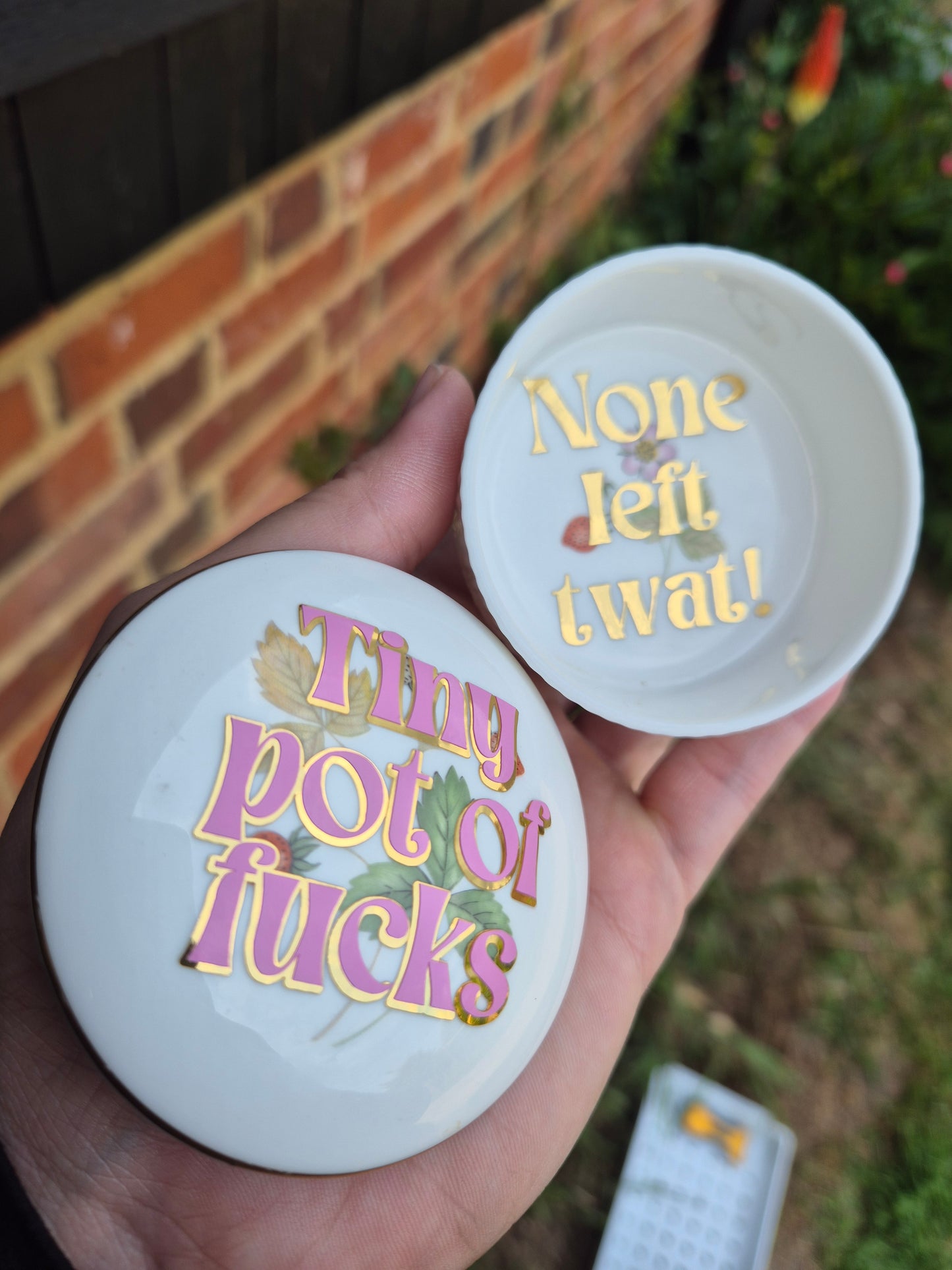 Tiny pot of fucks trinket