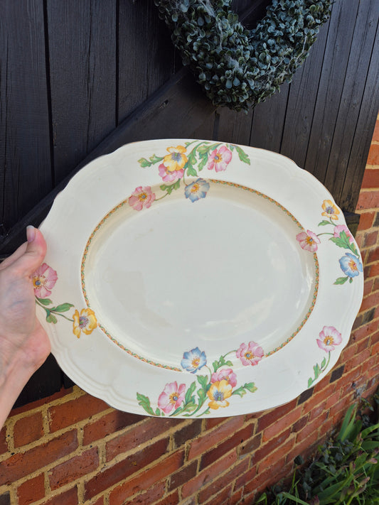 Large floral platter