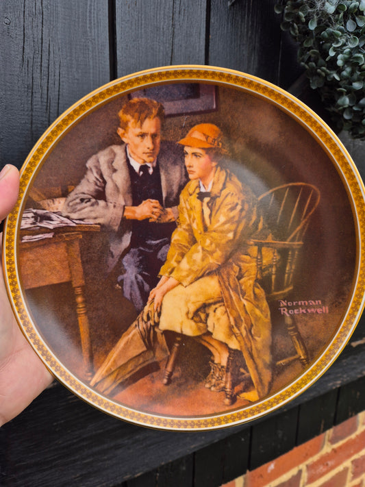 Fed up woman and annoying man plate