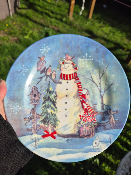 Snowman custom plate