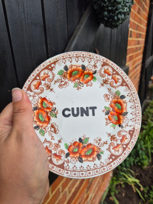 Cunt vintage side plate