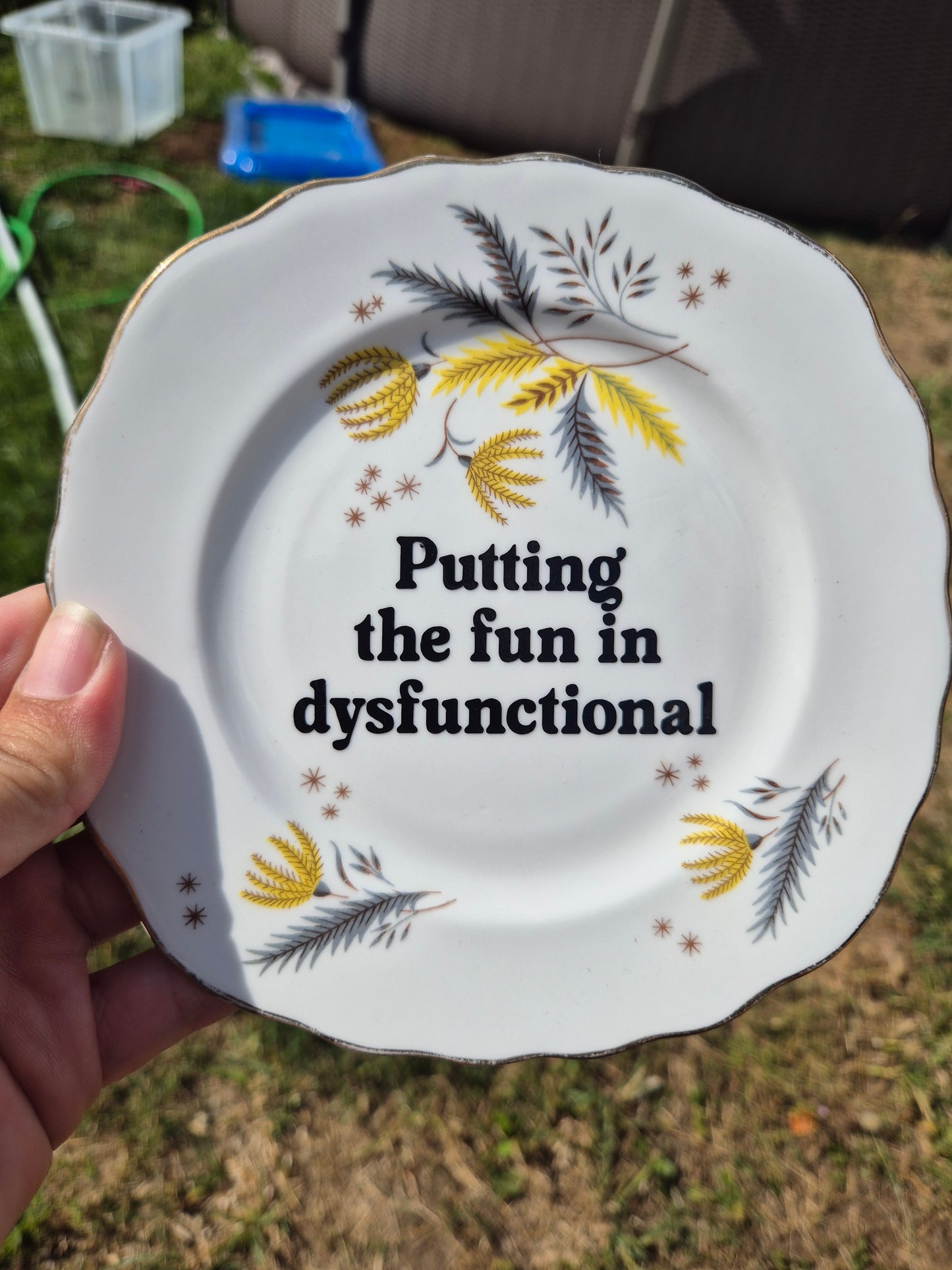 Putting the fun in dysfunctional side plate