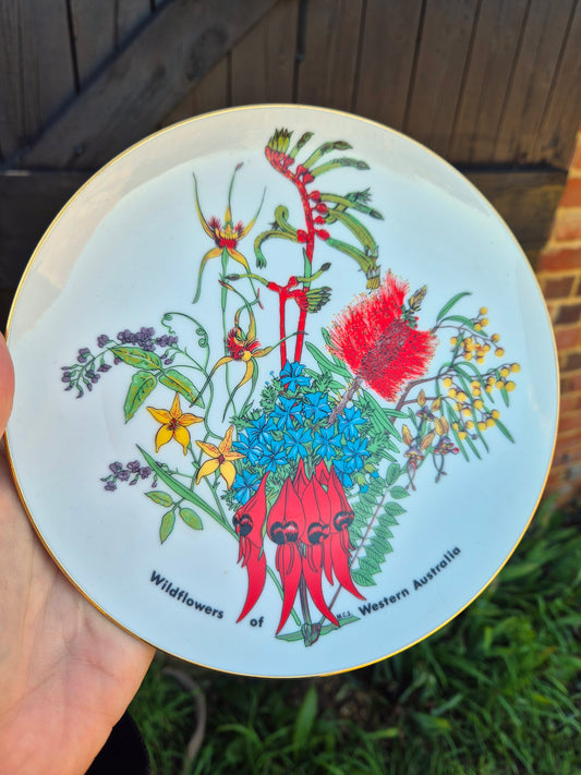 Western Australia floral plate