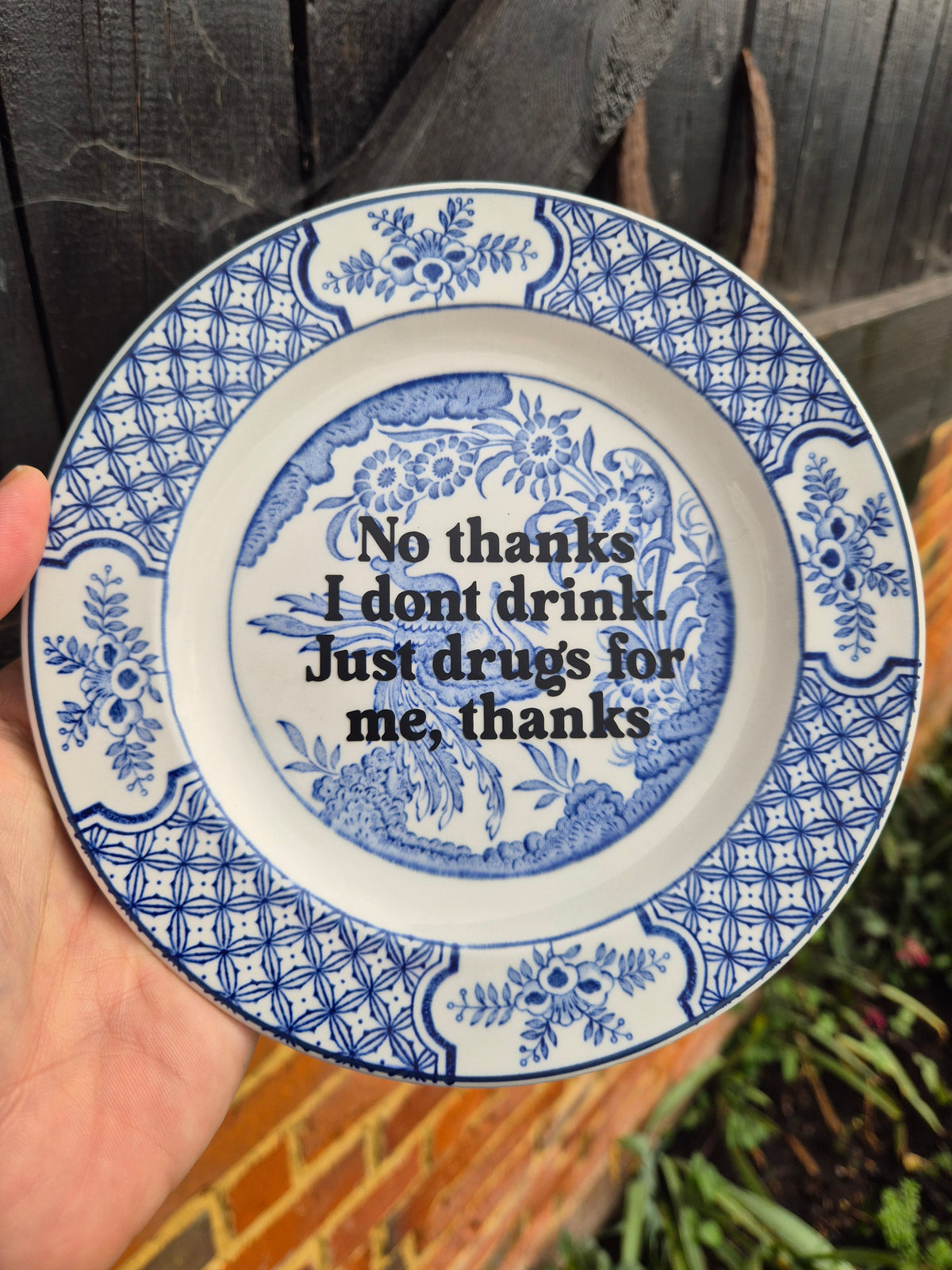 No thanks I dont drink just drugs for me thanks side plate