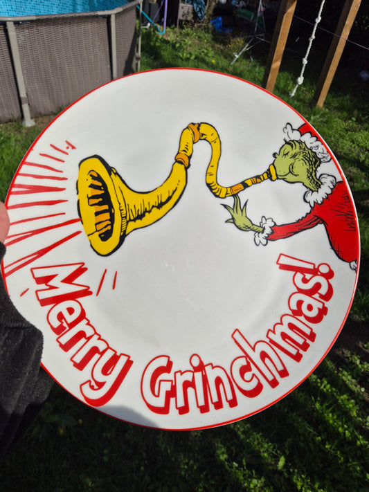 Large Grinch custom plate