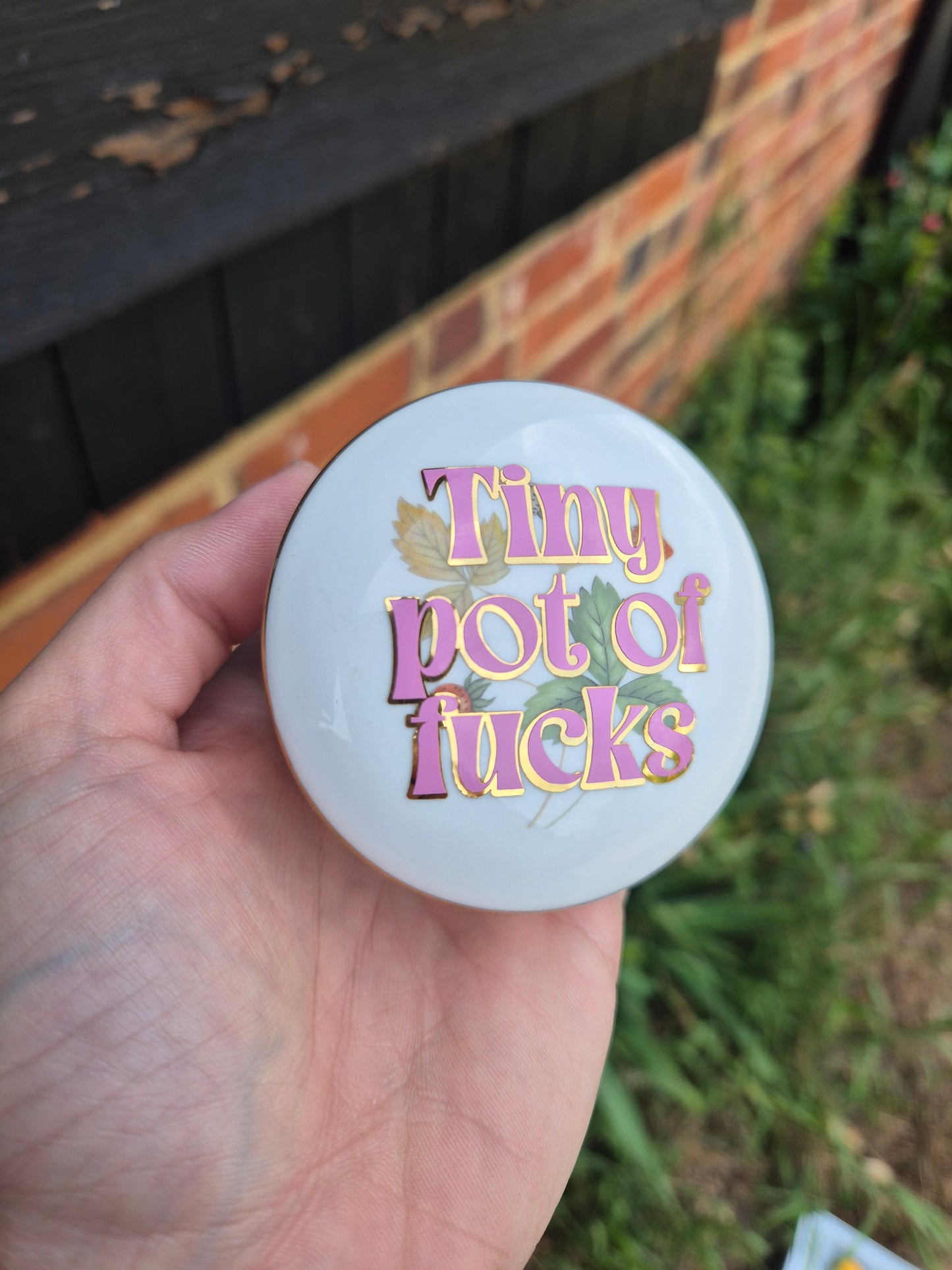 Tiny pot of fucks trinket