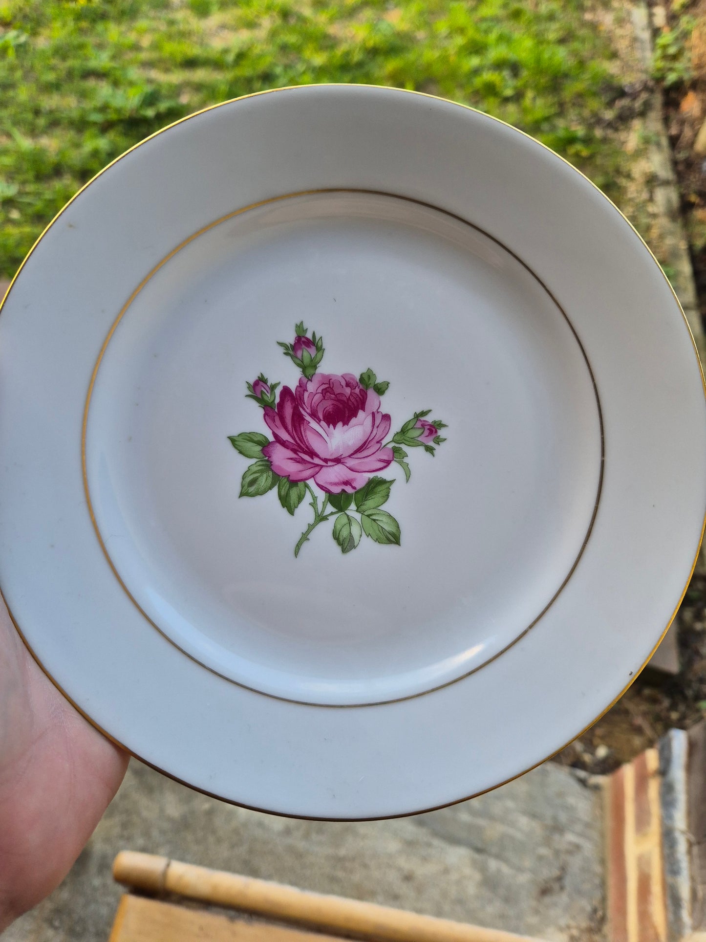 Rose side plate