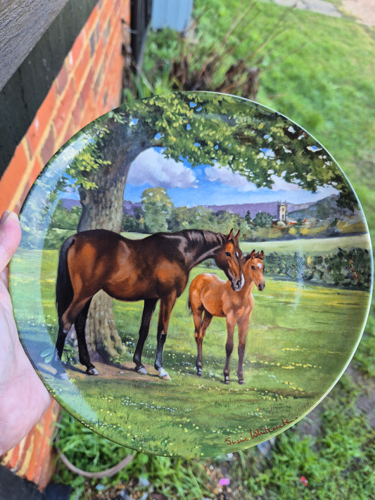 Horse and foal plate