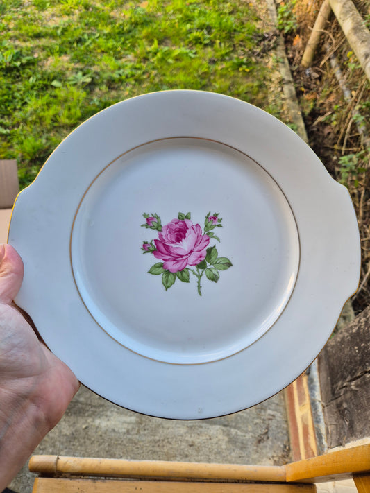 Large rose plate
