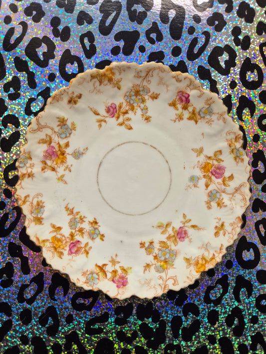 Floral side plate