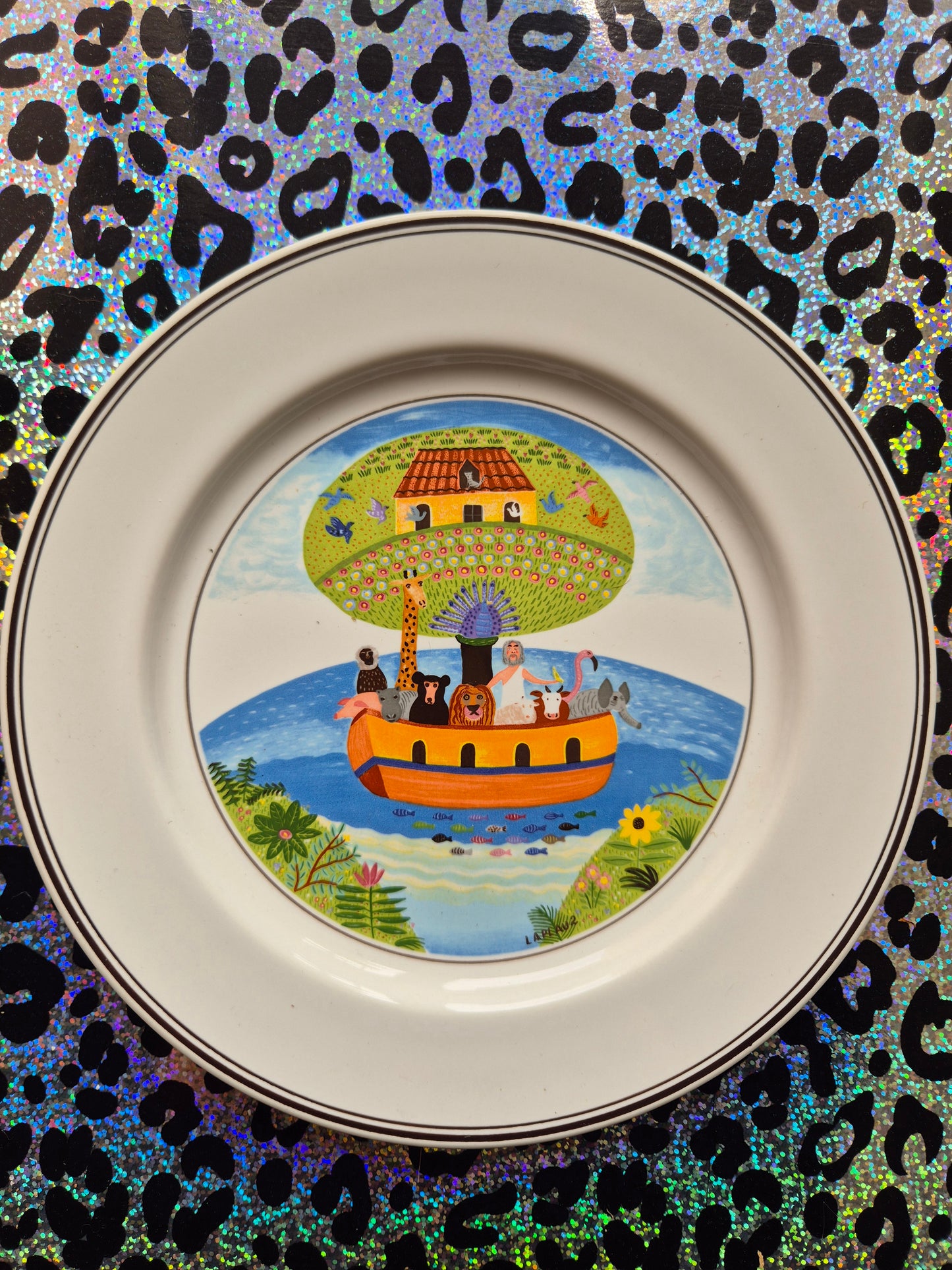 Noah's ark plate
